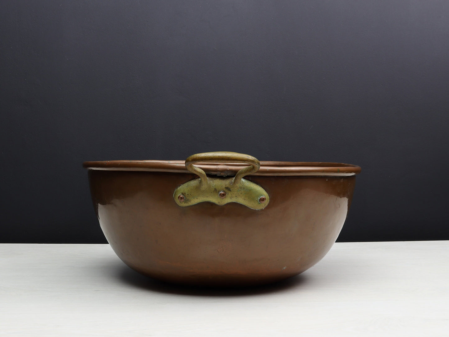 Antique Copper Pot | Farmhouse Decor |Copper Kettle | Firewood Holder- Vintage Home Decor