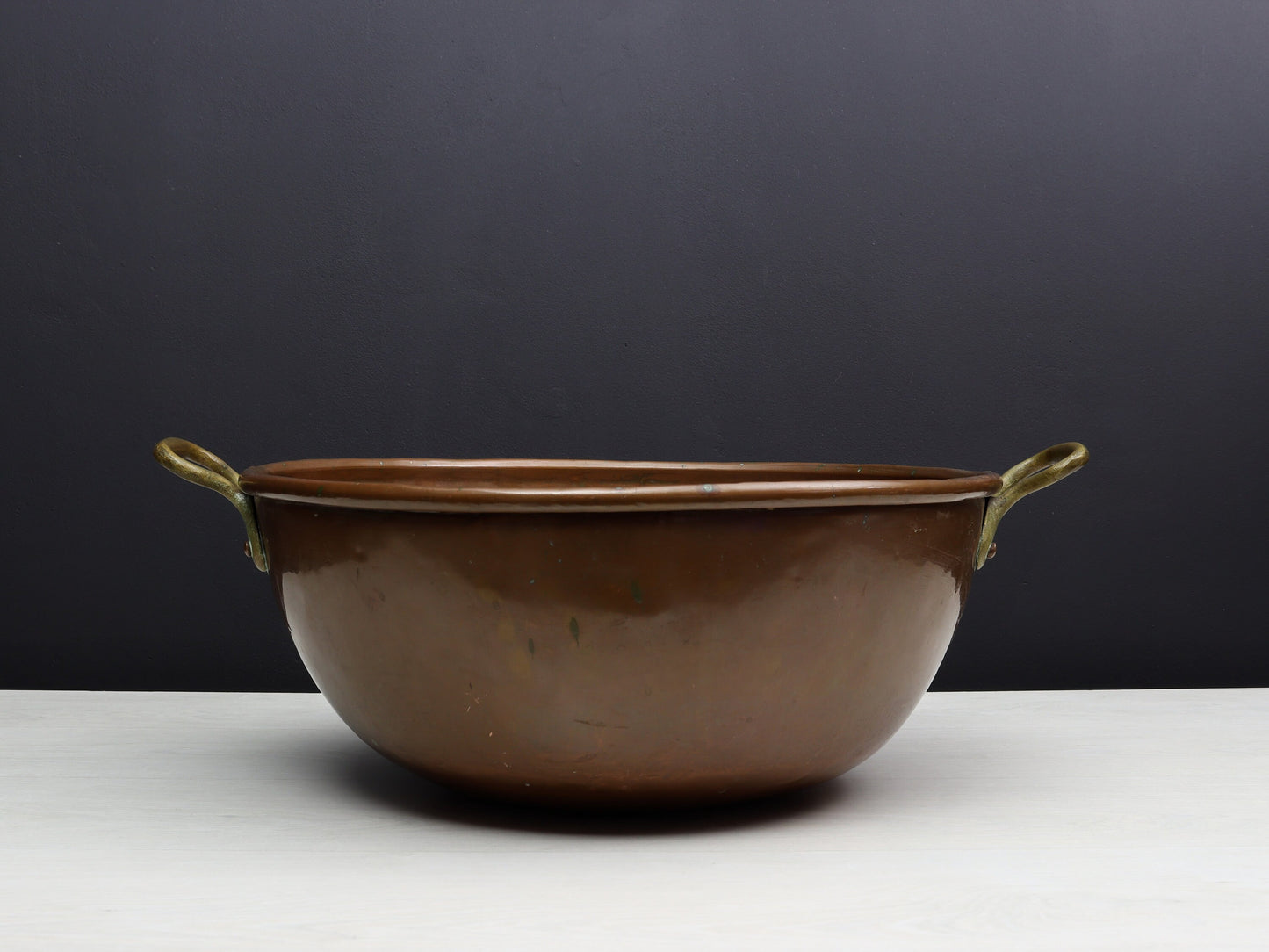 Antique Copper Pot | Farmhouse Decor |Copper Kettle | Firewood Holder- Vintage Home Decor