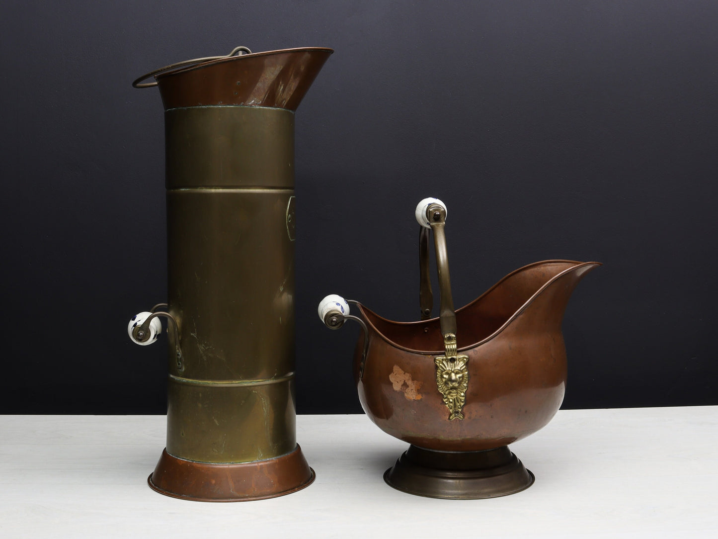 Unique plant holder and Umbrella Holder | Copper Kettles Vintage Home Decor | Unique Gift Ideas