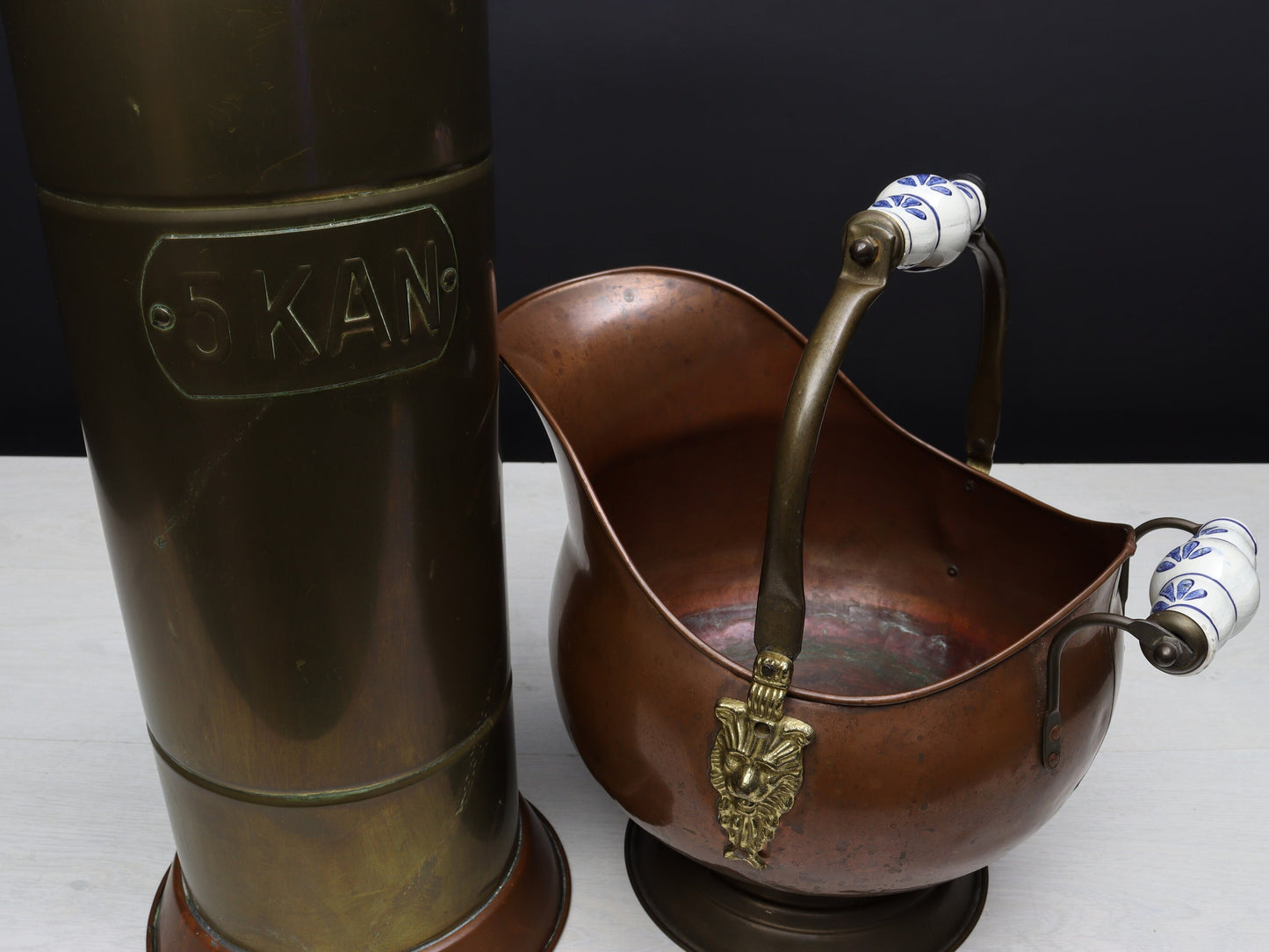 Unique plant holder and Umbrella Holder | Copper Kettles Vintage Home Decor | Unique Gift Ideas