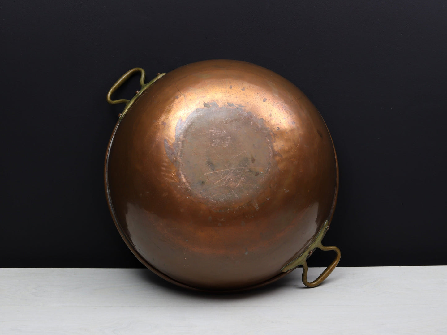 Antique Copper Pot | Farmhouse Decor |Copper Kettle | Firewood Holder- Vintage Home Decor