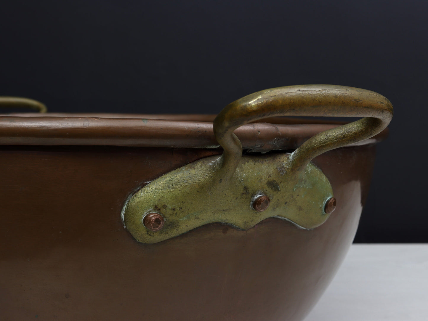 Antique Copper Pot | Farmhouse Decor |Copper Kettle | Firewood Holder- Vintage Home Decor