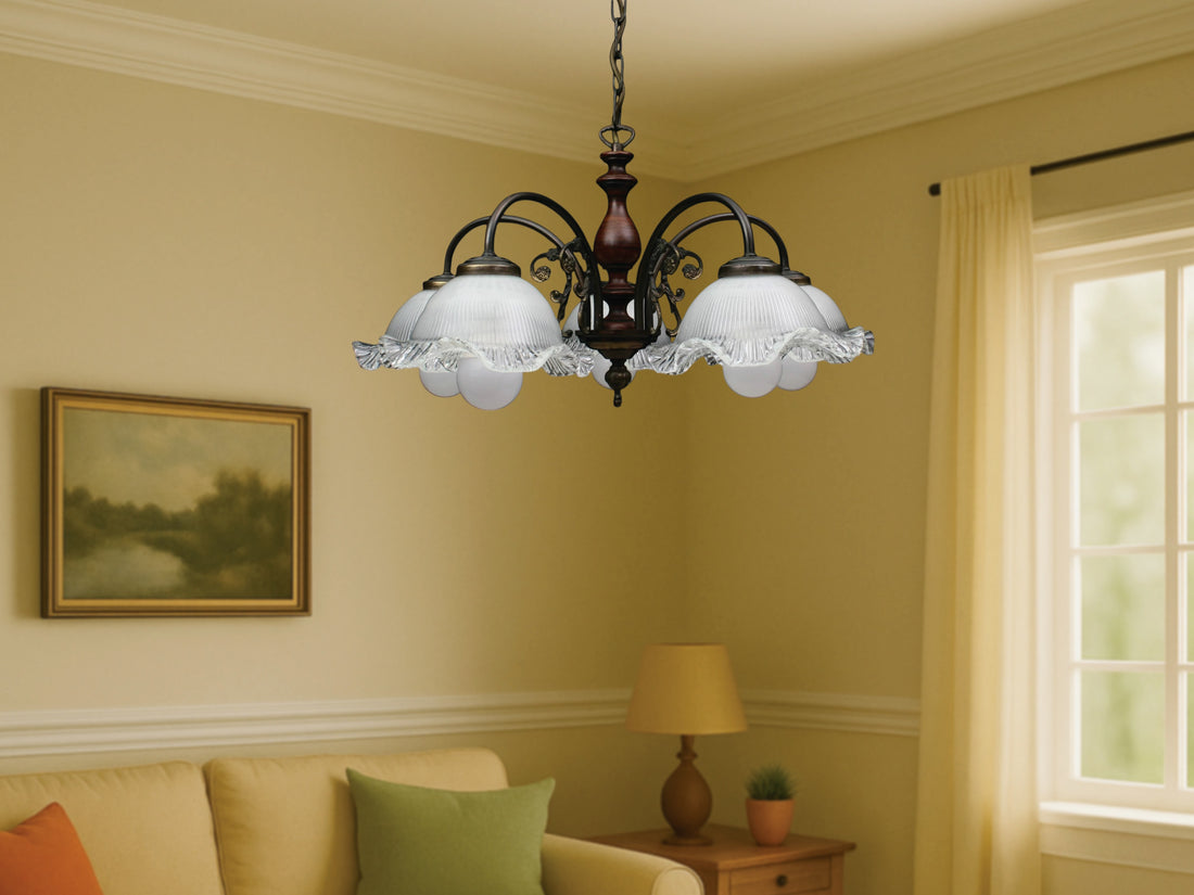 Hanging Light / Vintage Chandelier | Vintage Decor- Entryway Lighting