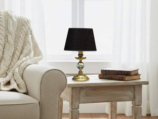 Unique table lamp with vintage lamp design. Use as a bedside lamp or accent lamp in vintage home decor.