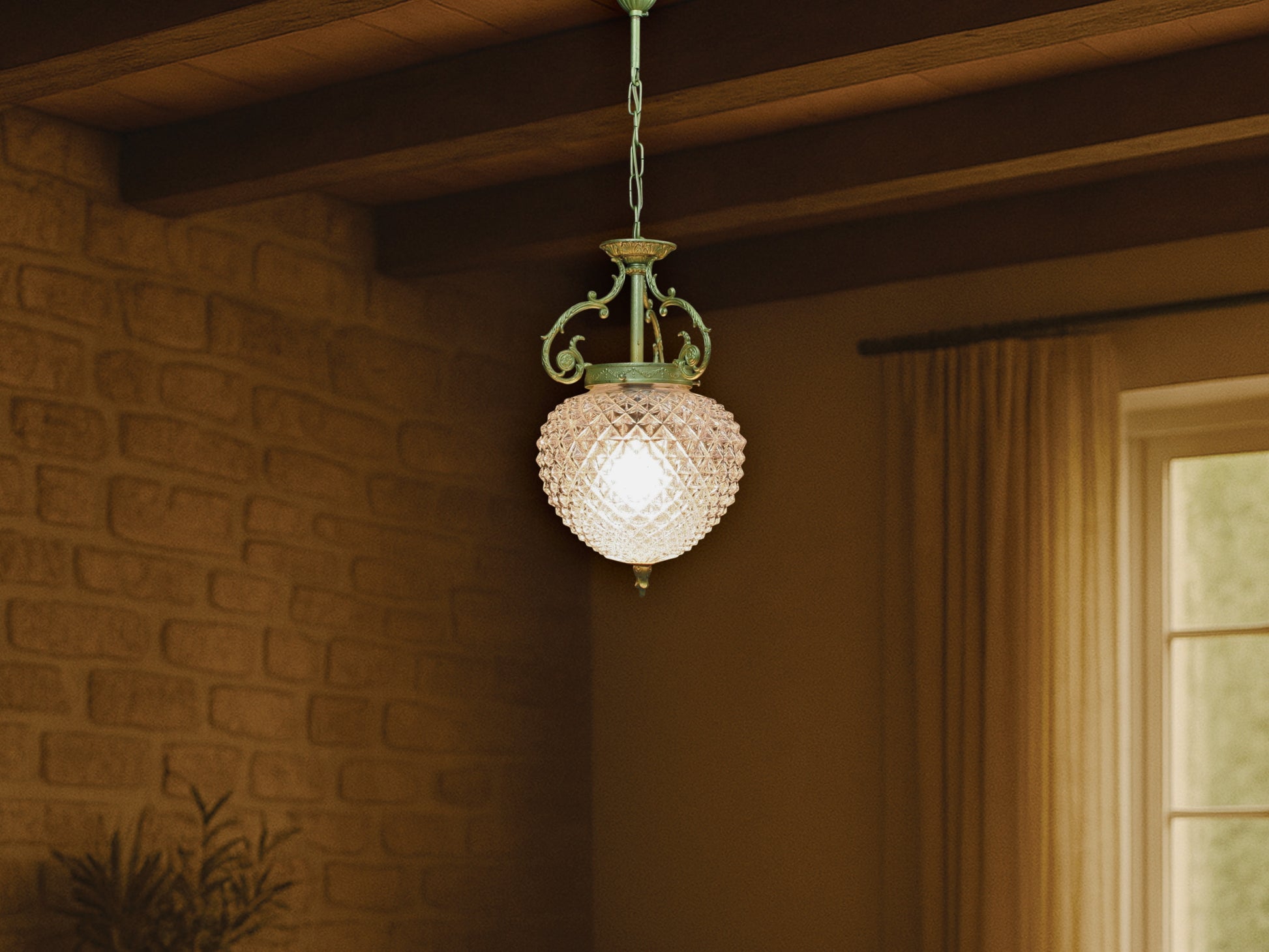 Hanging Light- Lighting Fixture | Glass Pendant Light