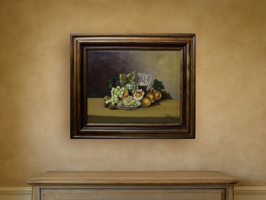 Antique Food Still Painting - Original Artwork | Antique Food Painting-Vintage Home Decor