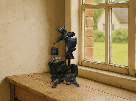 Curated collection of antique inkwell and vintage home decor items for farmhouse decor lovers.