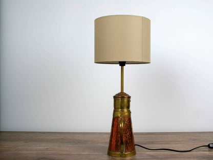 Belgium-Unique Table Lamp-Vintage Desk Lamp-Cool Desk Lamp-Vintage Coffee Pot-Unique Gift Ideas-Brass Tea Pot-Vintage Home Decor-Unique Lamp