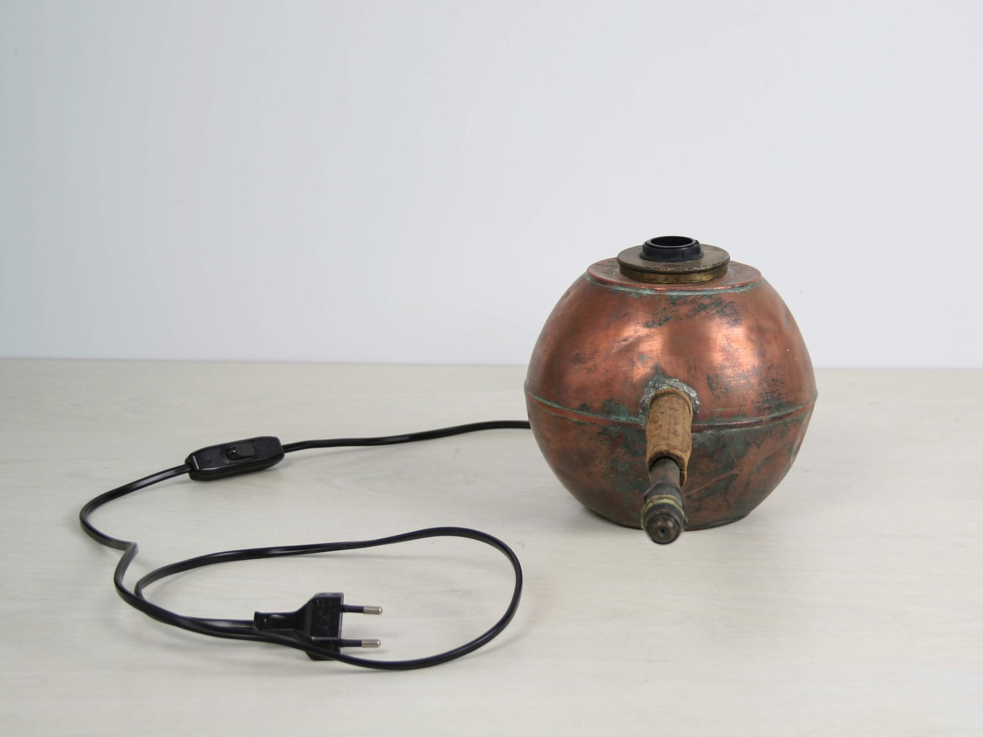 Antique Sprayer Unique Lamp | French Antique Table Lamp | Vintage Lighting | Copper Lamp