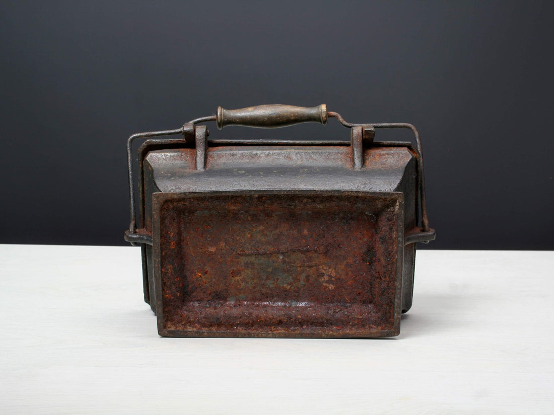 French Antique-Foot Warmer-Antique Cast Iron-Fireplace Decor-Antique-Unique Planter-Unique Gift Ideas-Front Porch Decor-Vintage Cast Iron