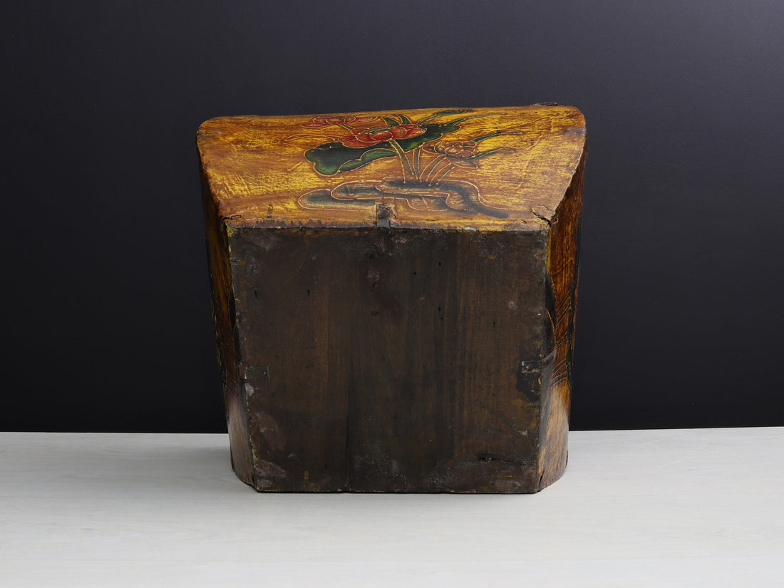 Chinese Antique Rice Bucket | Blanket Basket or Towel Basket | Vintage Home Decor