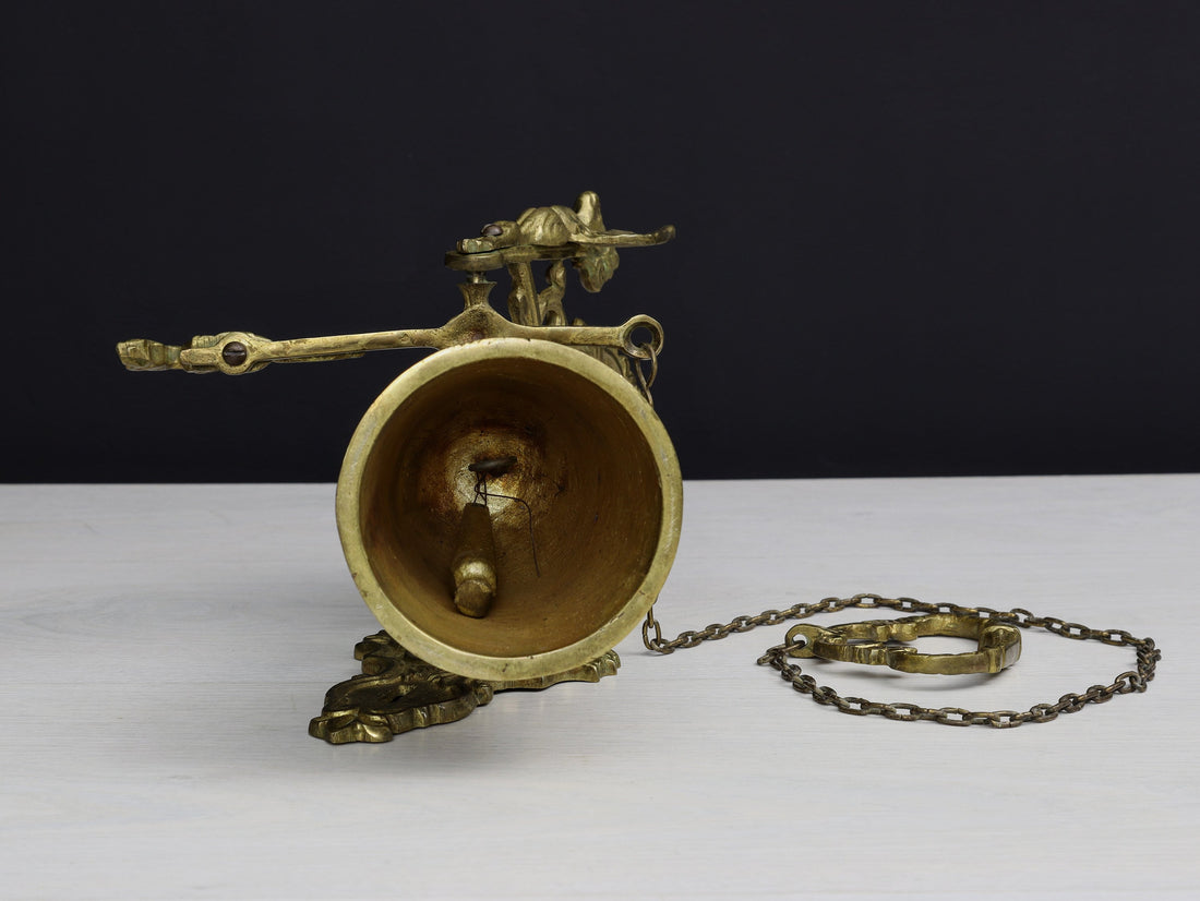 Wall Mounted Brass Bell, Farmhouse Decor | Modern Farmhouse , Vintage Home Decor