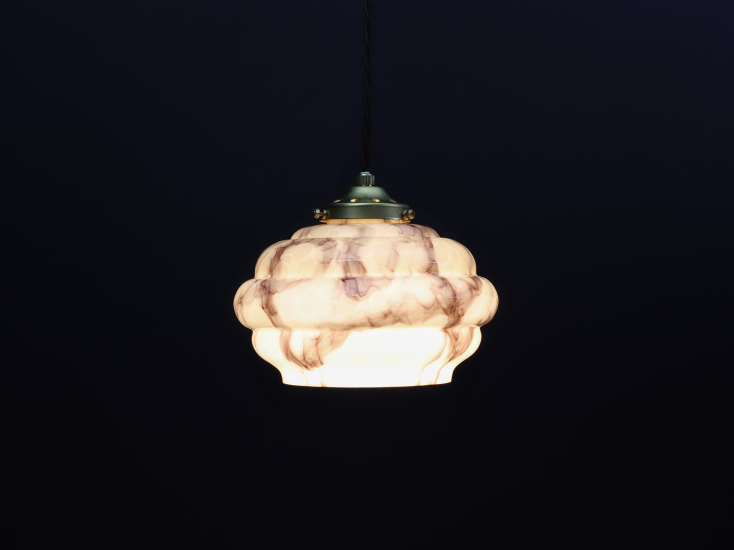 Gorgeous Glass Pendant Light Fixture | Art Deco Lighting- Unique Lamp | Unique Lighting