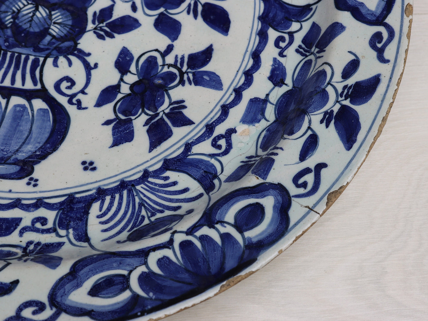 Delftware Antique Pottery-Hand Painted Charger Plate | Delft Blue wall decor plate | Vintage Home Decor-Unique Gift Ideas