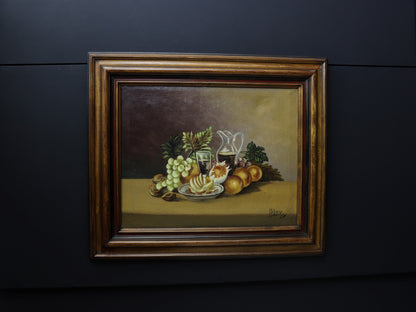 Antique Food Still Painting - Original Artwork | Antique Food Painting-Vintage Home Decor