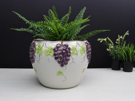 Ceramic Plant Pot- Italian Decor | Decorative Planter-Vintage Home Decor | Plant Lovers Gif