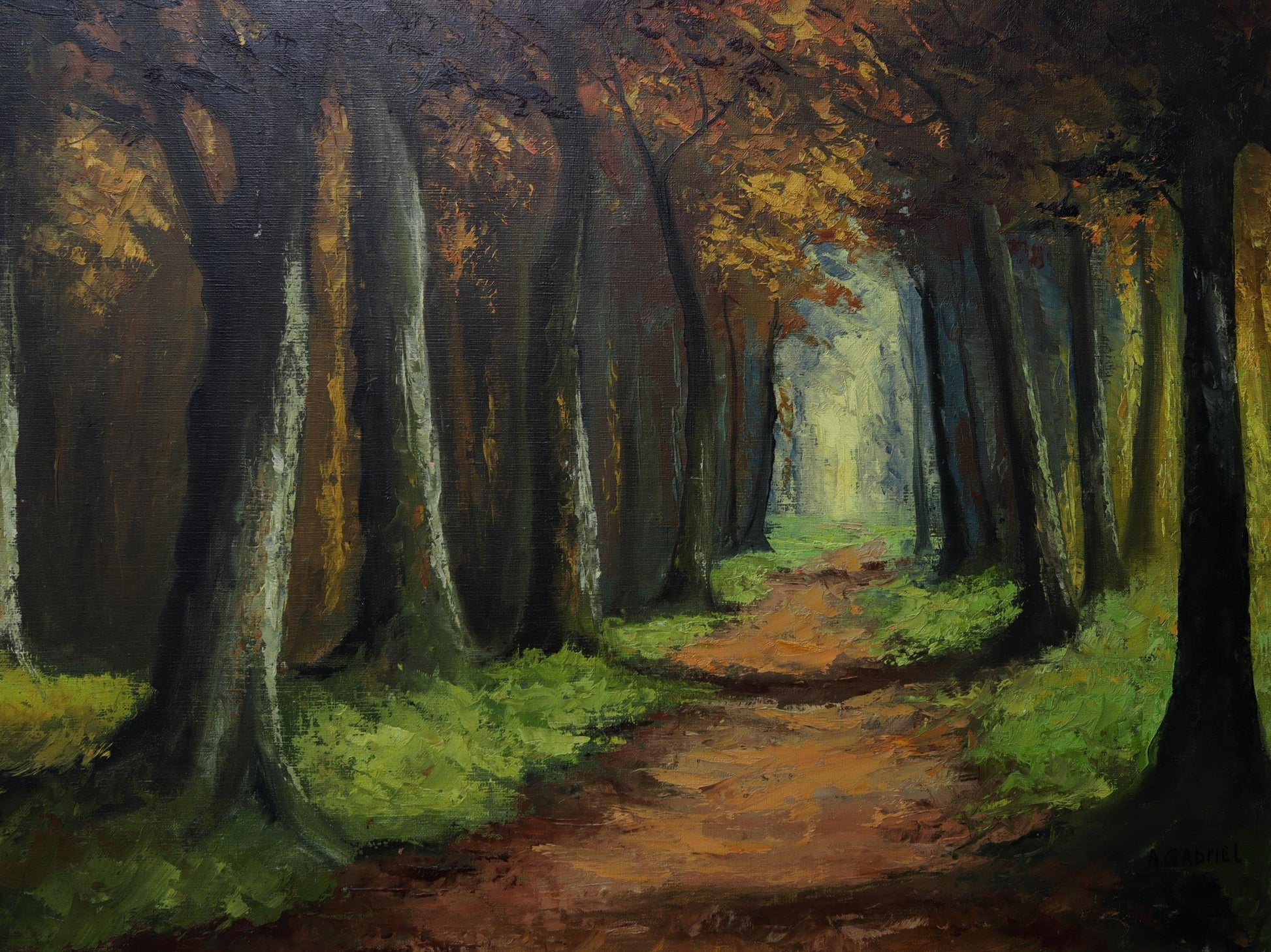 Forest Painting -Original Artwork | Antique Oil Painting |Vintage Home Decor| Unique Gift Ideas