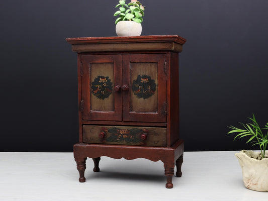Wooden Vintage Jewelry Box | Bathroom Decor-Small Jewelry Box | Vintage Home Decor