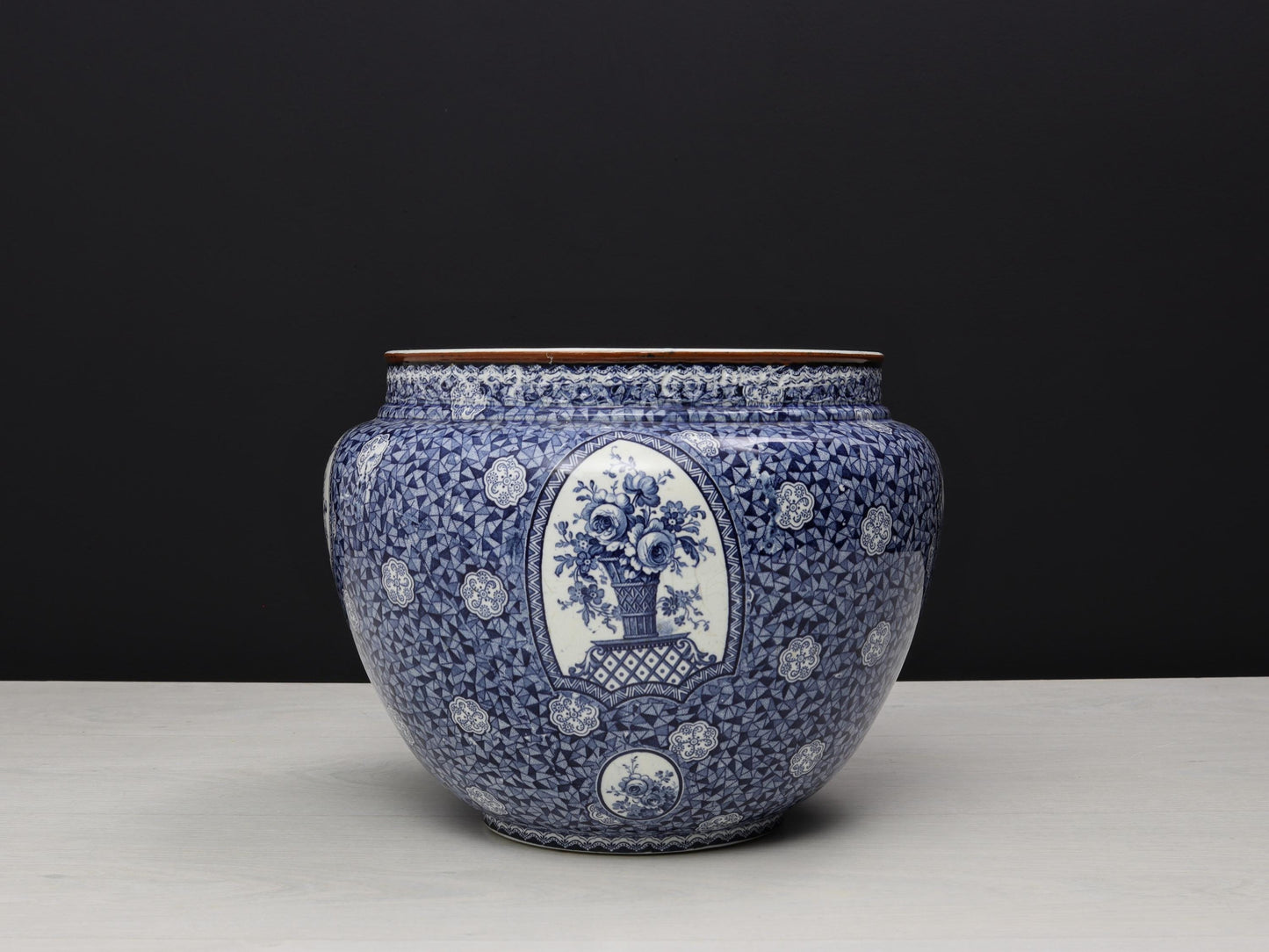 Blue and White Vase , Ceramic Planter | Plant Lovers Gift or Unique Gift Ideas | Vintage Home Decor