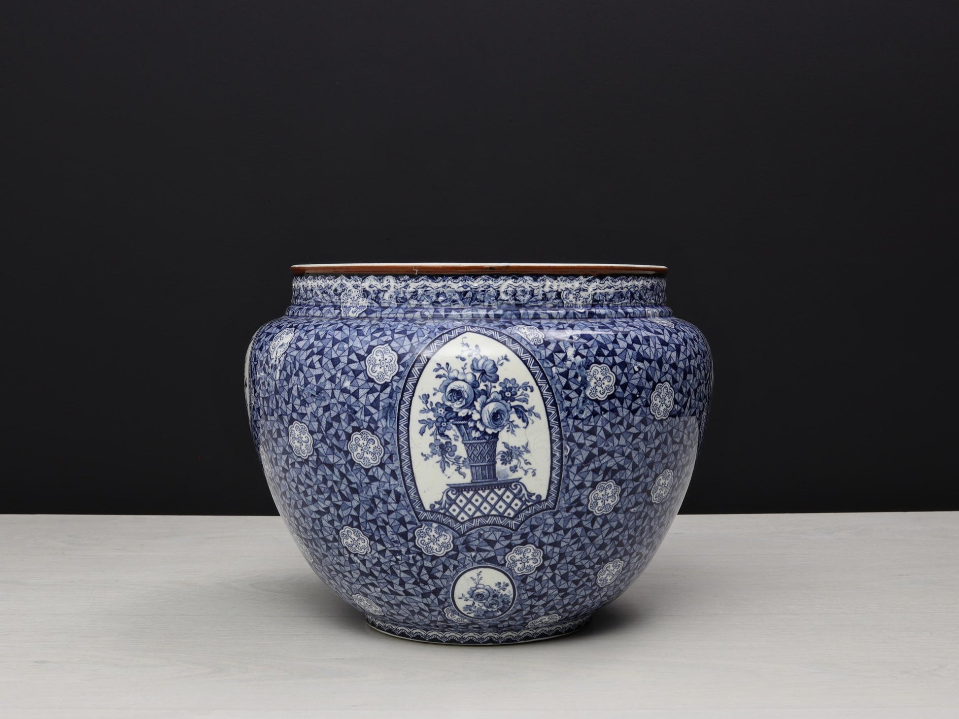 Blue and White Vase , Ceramic Planter | Plant Lovers Gift or Unique Gift Ideas | Vintage Home Decor