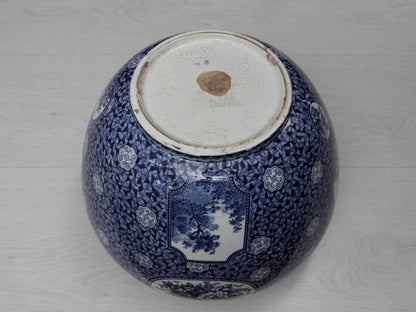 Blue and White Vase , Ceramic Planter | Plant Lovers Gift or Unique Gift Ideas | Vintage Home Decor
