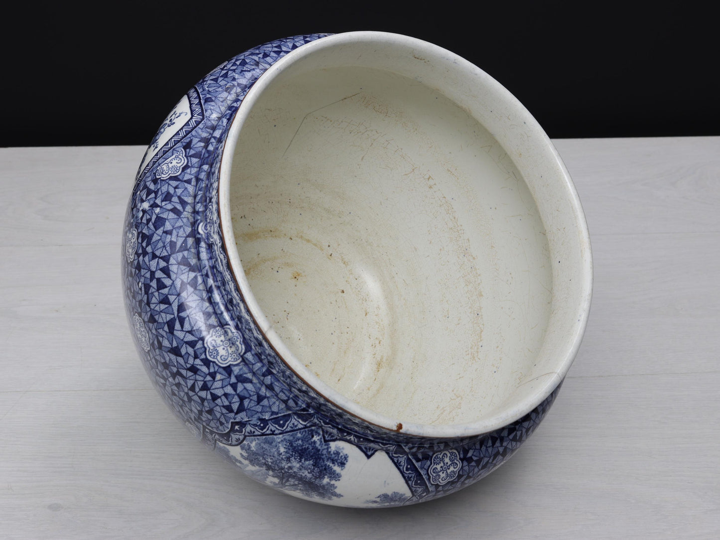 Blue and White Vase , Ceramic Planter | Plant Lovers Gift or Unique Gift Ideas | Vintage Home Decor