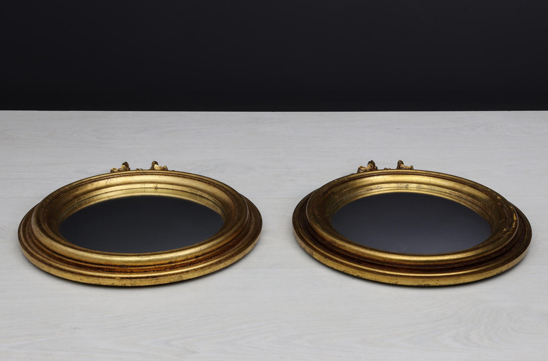 Antique Gold Wall Mirrors - Round Wall Mirror | Unique Gift Ideas| Vintage Home Decor