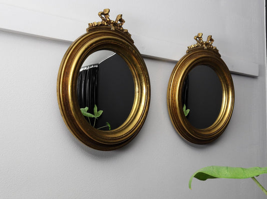 Antique Gold Wall Mirrors - Round Wall Mirror | Unique Gift Ideas| Vintage Home Decor