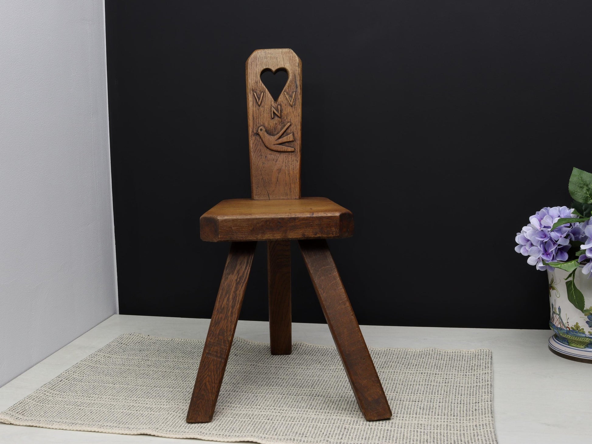 Vintage Wooden Stool –Wood Step Stool, Entryway & Farmhouse Decor-Vintage  Home Decor