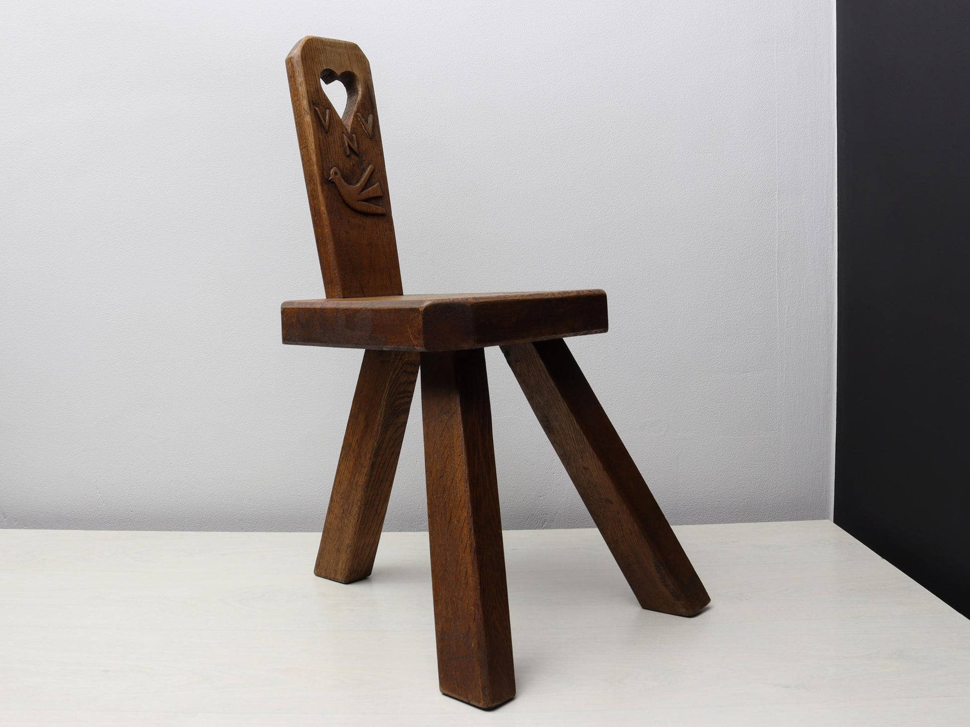 Vintage Wooden Stool –Wood Step Stool, Entryway & Farmhouse Decor-Vintage Home Decor
