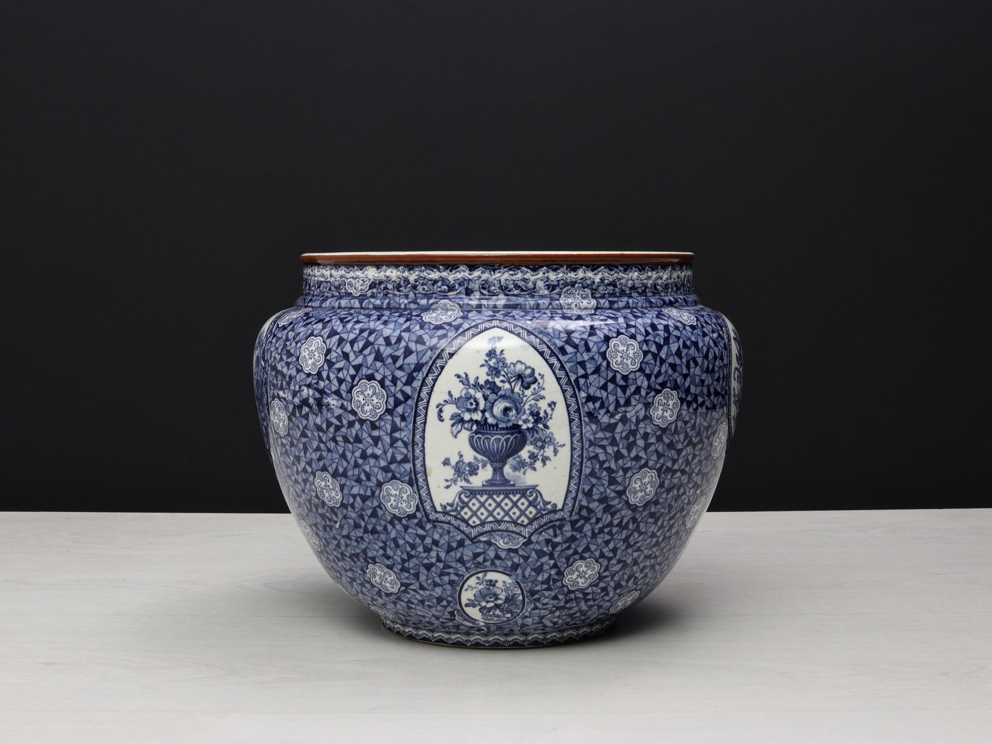Blue and White Vase , Ceramic Planter | Plant Lovers Gift or Unique Gift Ideas | Vintage Home Decor