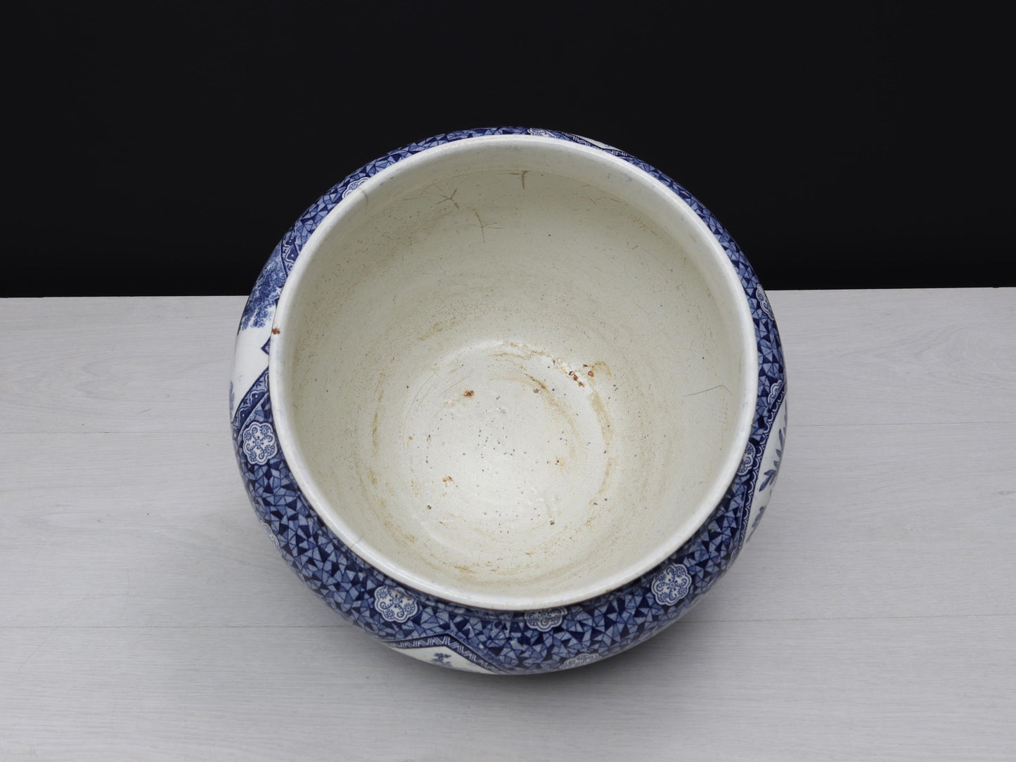 Blue and White Vase , Ceramic Planter | Plant Lovers Gift or Unique Gift Ideas | Vintage Home Decor