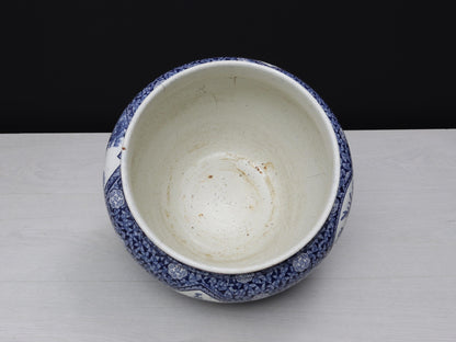 Blue and White Vase , Ceramic Planter | Plant Lovers Gift or Unique Gift Ideas | Vintage Home Decor