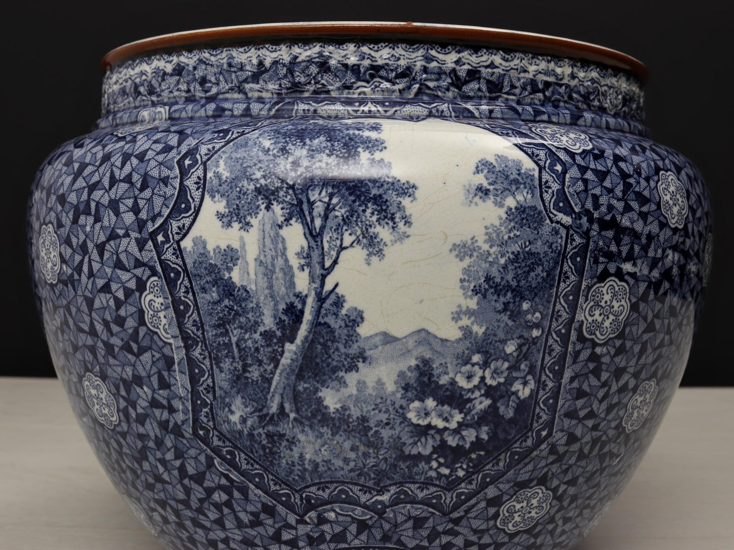Blue and White Vase , Ceramic Planter | Plant Lovers Gift or Unique Gift Ideas | Vintage Home Decor