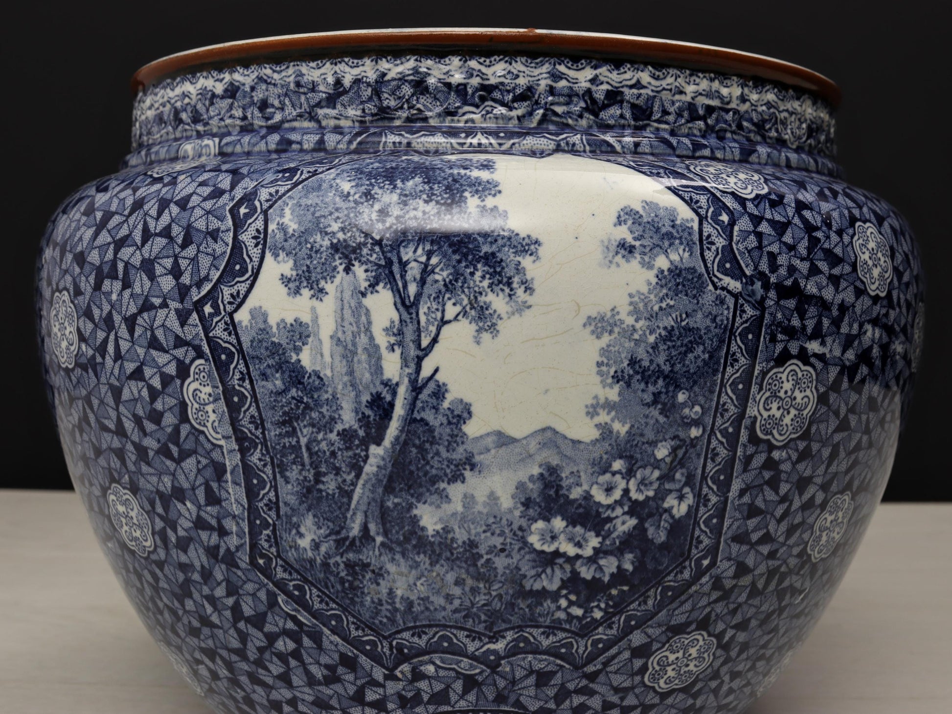 Blue and White Vase , Ceramic Planter | Plant Lovers Gift or Unique Gift Ideas | Vintage Home Decor