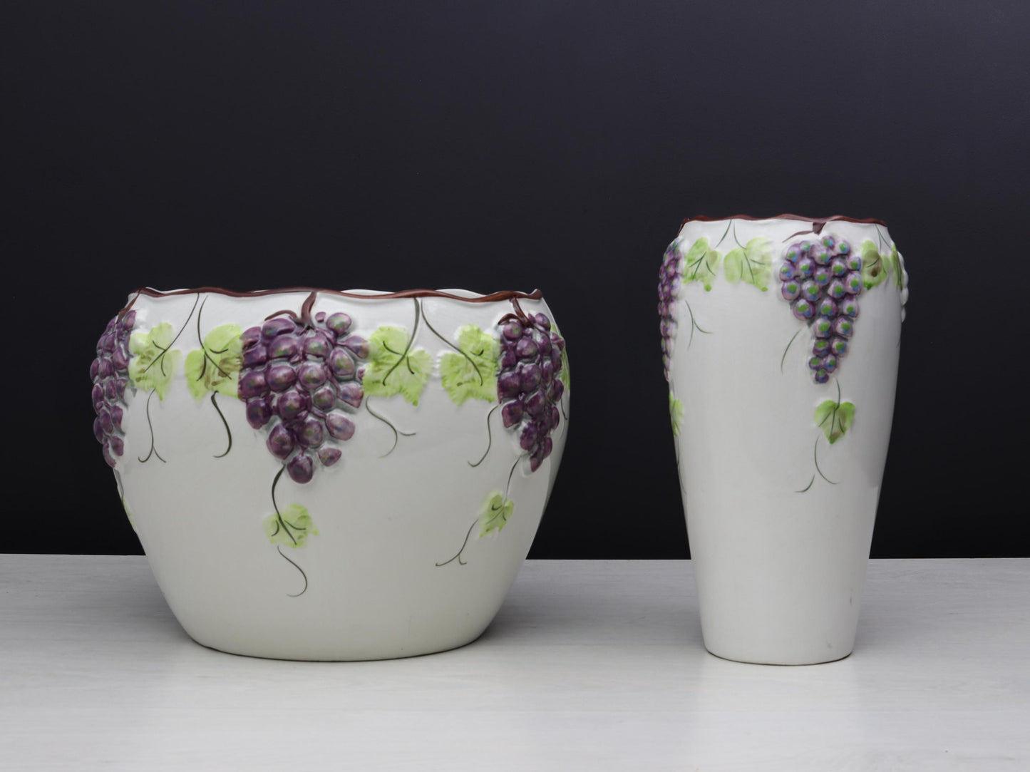 Ceramic Vase -Plant Pot Set | Vintage Planter - Decorative |Plant Lovers Gift-Vintage Home Decor