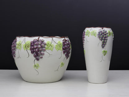 Ceramic Vase -Plant Pot Set | Vintage Planter - Decorative |Plant Lovers Gift-Vintage Home Decor