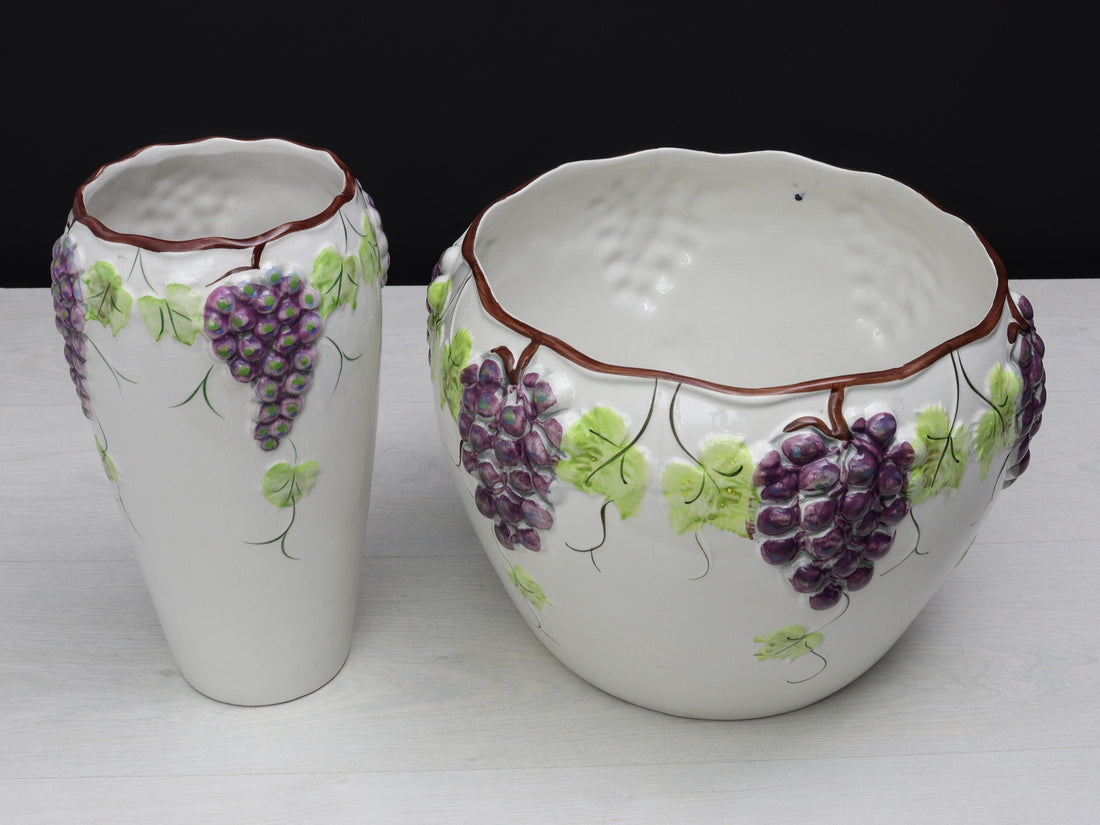 Ceramic Vase -Plant Pot Set | Vintage Planter - Decorative |Plant Lovers Gift-Vintage Home Decor