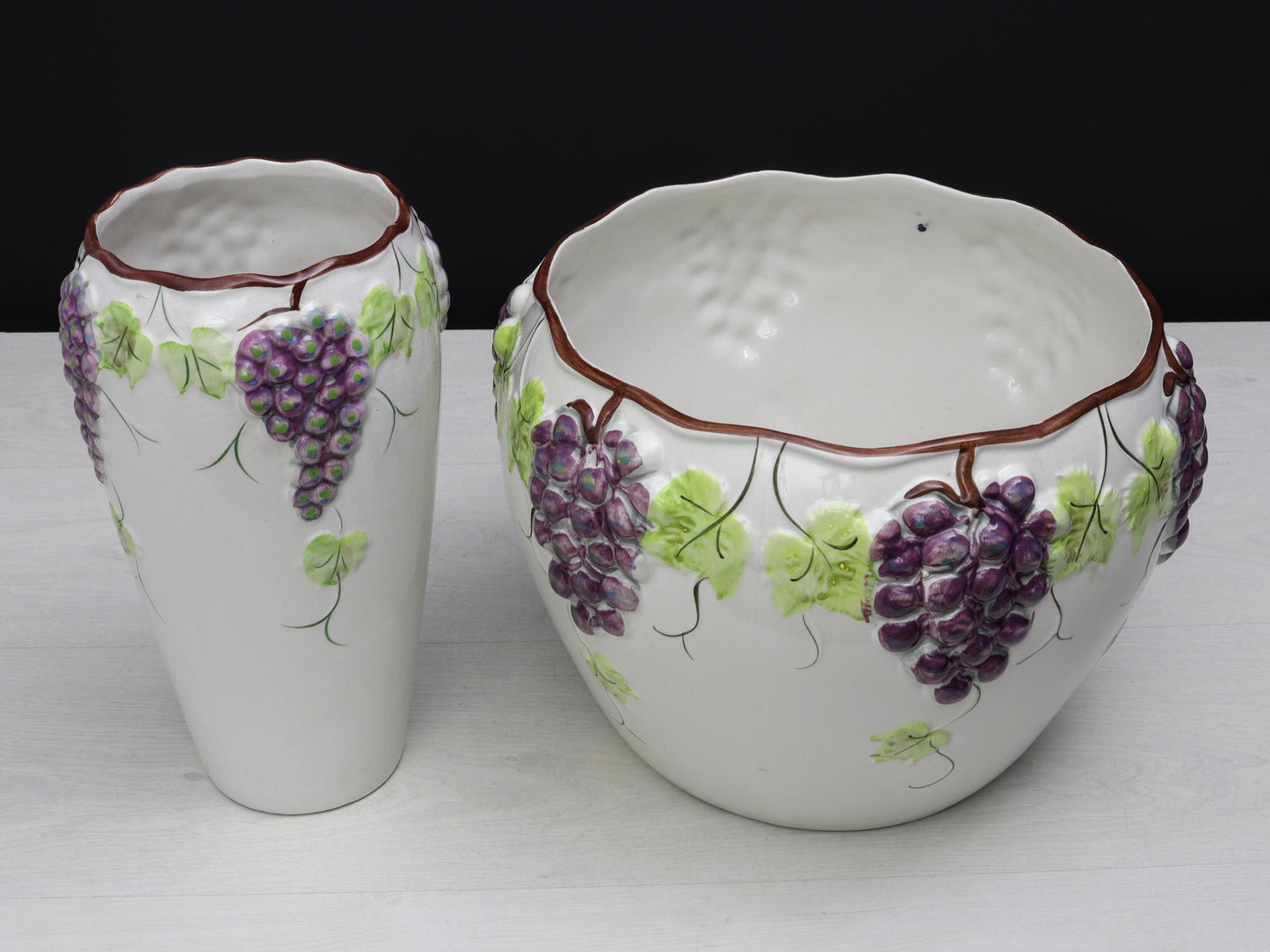 Ceramic Vase -Plant Pot Set | Vintage Planter - Decorative |Plant Lovers Gift-Vintage Home Decor