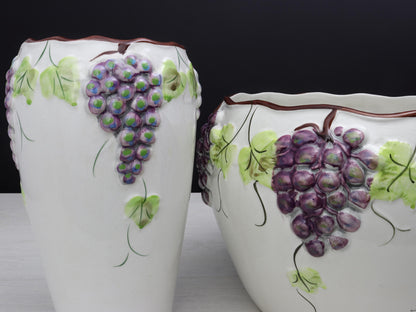 Ceramic Vase -Plant Pot Set | Vintage Planter - Decorative |Plant Lovers Gift-Vintage Home Decor
