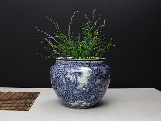 Royal Bonn Blue and White Vase | Ceramic Planter | Plant Lovers Gift | Unique Gift Ideas | Vintage Home Decor