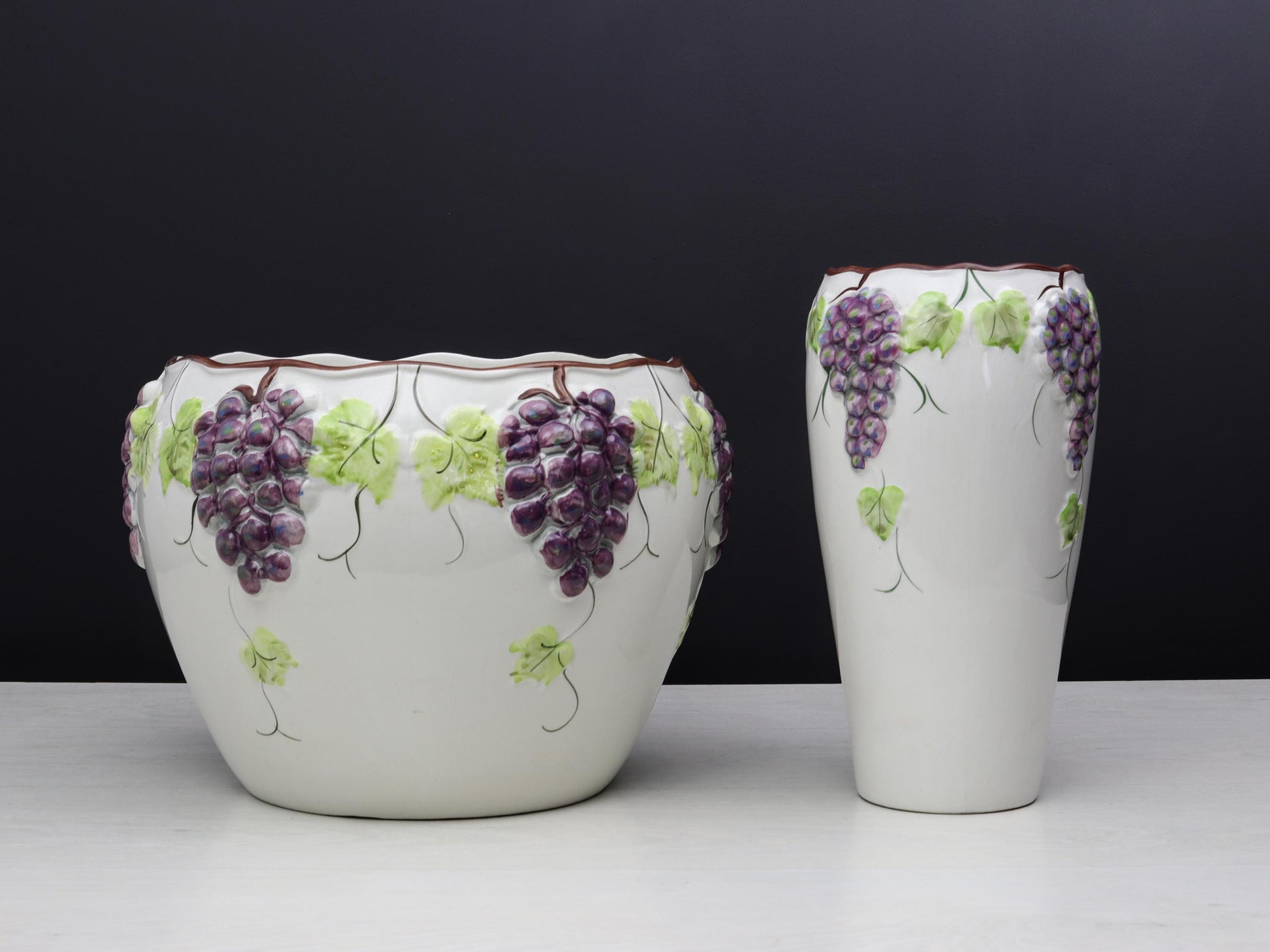Ceramic Vase -Plant Pot Set | Vintage Planter - Decorative |Plant Lovers Gift-Vintage Home Decor