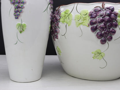 Ceramic Vase -Plant Pot Set | Vintage Planter - Decorative |Plant Lovers Gift-Vintage Home Decor