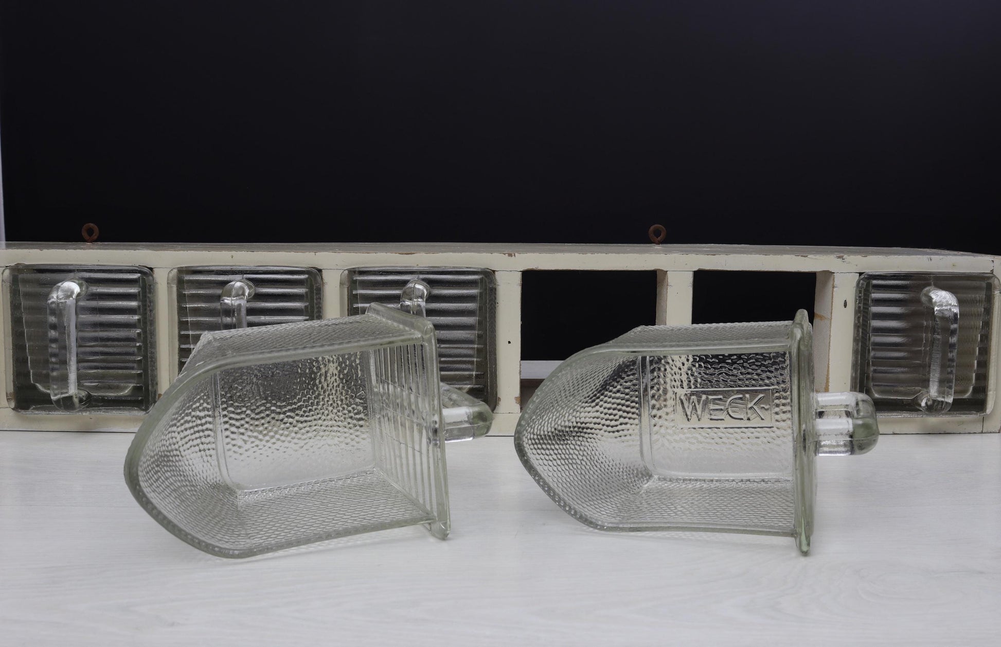 Vintage Weck Spice Rack Wall Shelf | 1930s German Retro Kitchen Decor