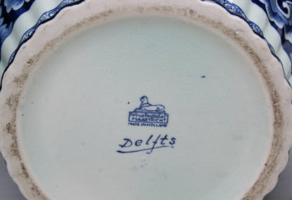 Vintage Delft Blue Ginger Jar: Large Blue and White Ceramic Vase & Unique Urn