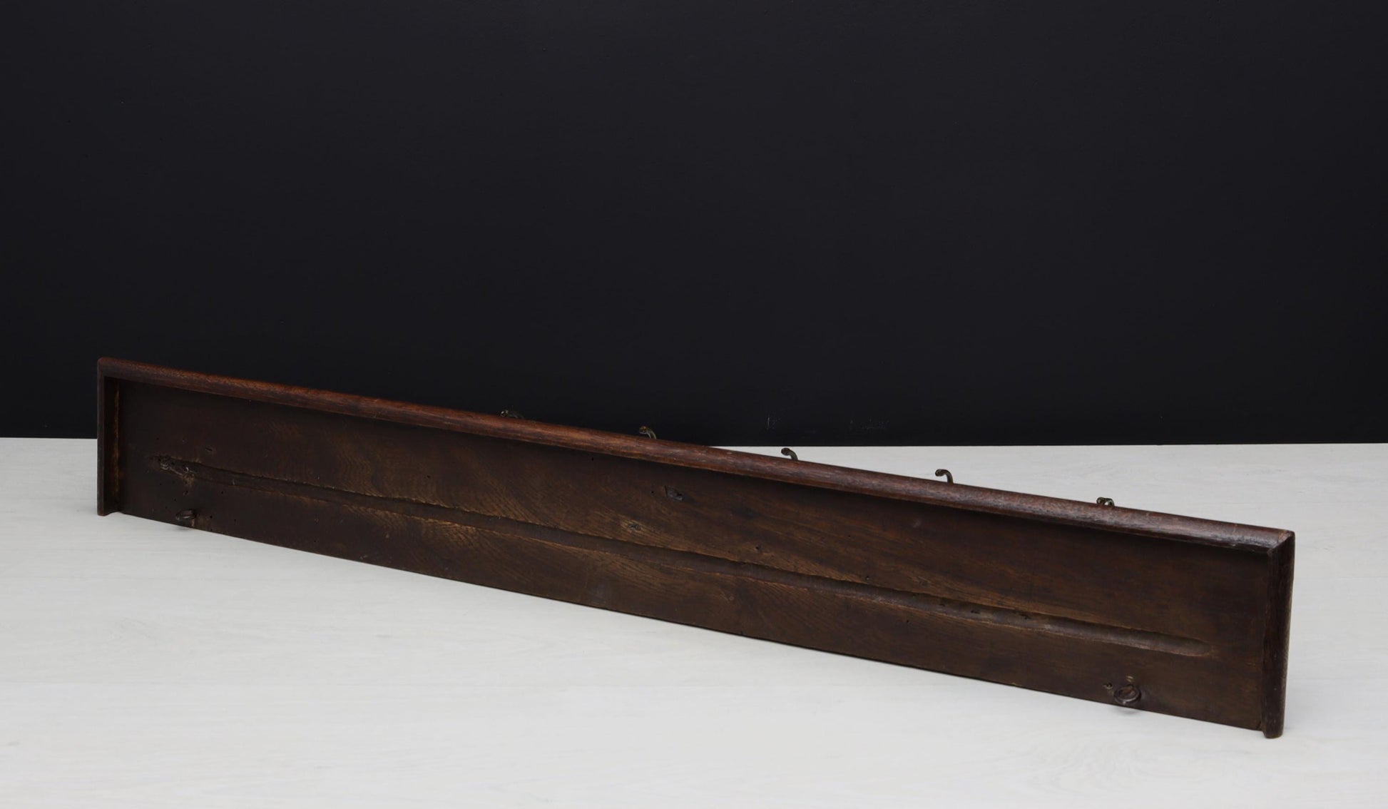 Antique Wall Mount Coat Rack with Shelf| Vintage Home Decor