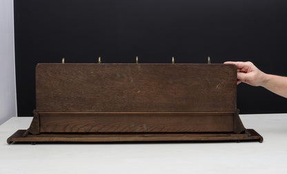 Antique Wall Mount Coat Rack with Shelf| Vintage Home Decor
