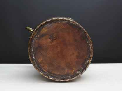 Vintage Copper Umbrella Stand with Brass Handles-Belgian Mid-Century Vintage Home Decor