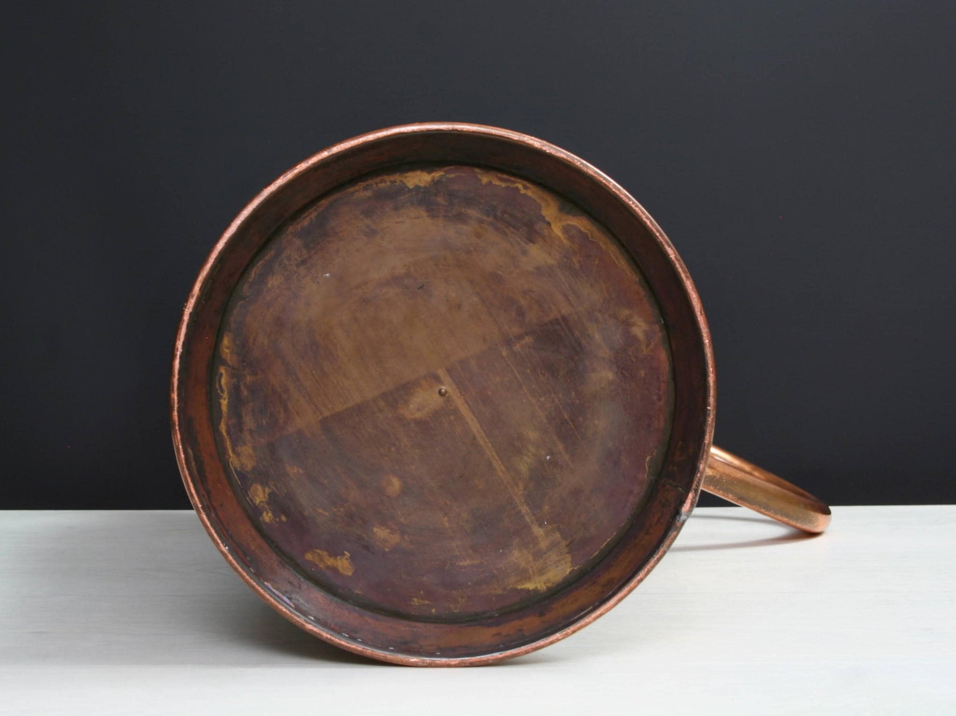 Vintage Two-Tone Copper Umbrella Stand with Brass Cherubs-Belgian Vintage Home Decor