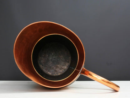 Vintage Two-Tone Copper Umbrella Stand with Brass Cherubs-Belgian Vintage Home Decor